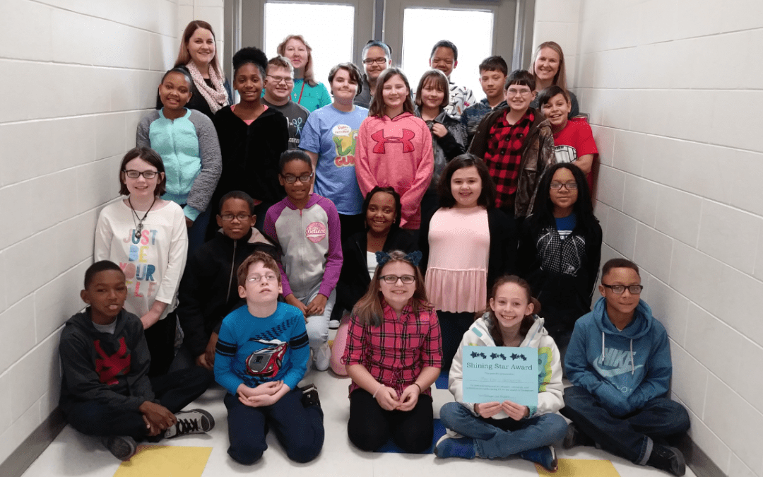 Each month, one class is chosen at Clarksville Elementary School that demonstrates positive behavior, teamwork, and communication skills during PE. For the month of December, Mrs. Orr's fifth grade class was chosen as the PE Class of the Month!
