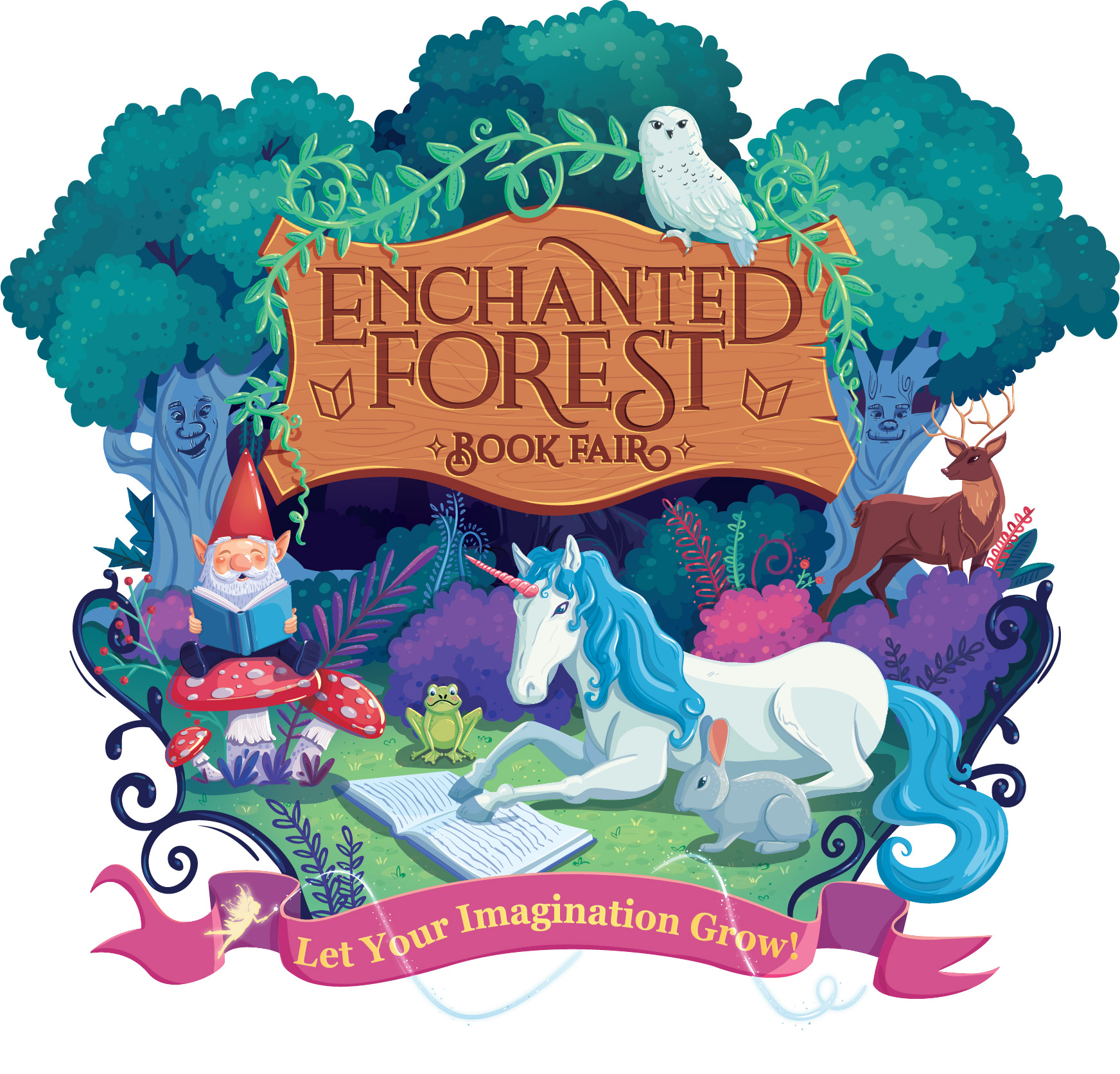 Enchanted Forest Book Fair logo