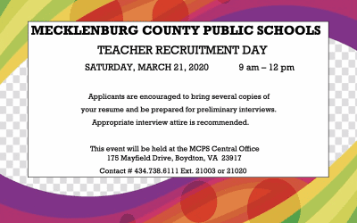 Mecklenburg County Public Schools, Teacher Recruitment Day