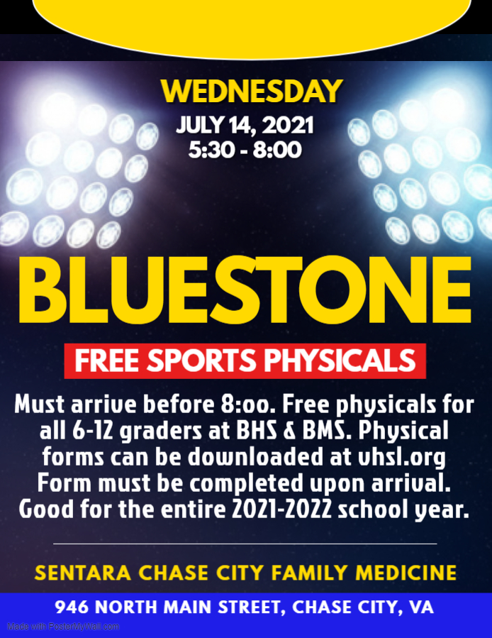 FREE SPORTS PHYSICALS