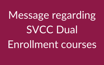 SVCC Dual Enrollment Statement
