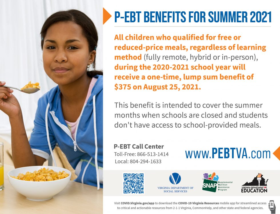 All Students will receive this PEBT benefit Mecklenburg County Public