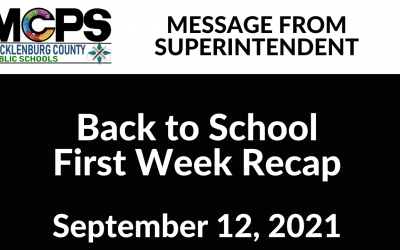 First Week of School Recap From Superintendent Nichols