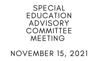 Special Education Advisory Meeting